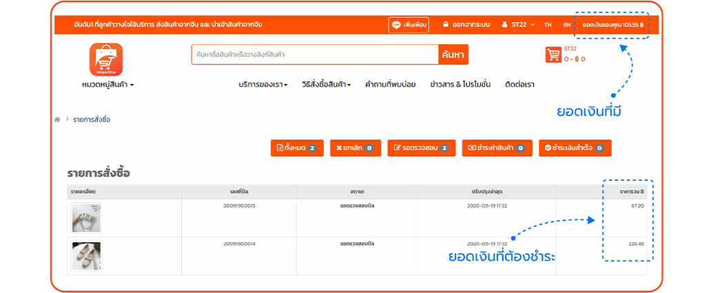 ยอดเงินที่มี